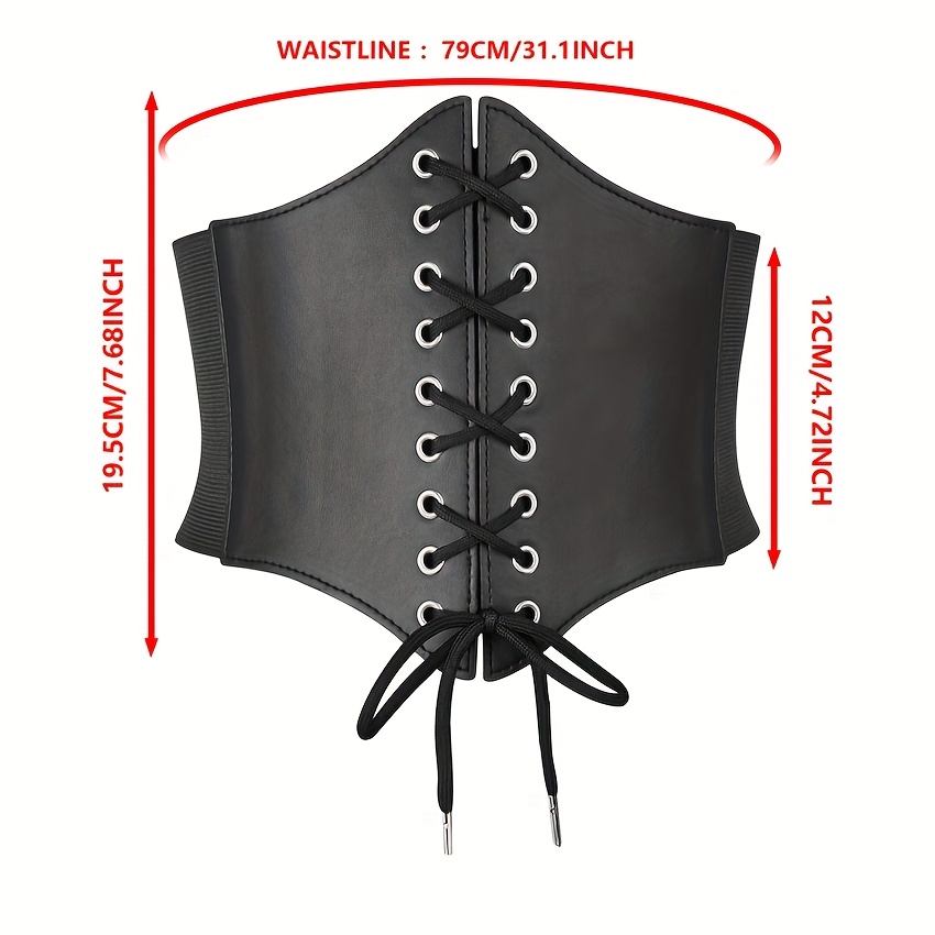 Medieval Cincher Renaissance Faire Belt for Viking Pirate Cosplay, Brown